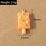 15pcs Mix Food Barbecue Resin Charms for Jewelry Making