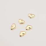 5PC Love Heart Charms DIY Jewelry Making Earrings Bracelet Pendants Accessories