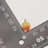 5Pcs Orange Resin Strawberry Charms Pendant DIY Jewelry Making