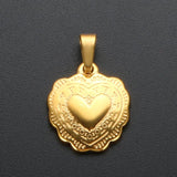 ZMFashion Lace Love Titanium Steel Pendant Jewelry