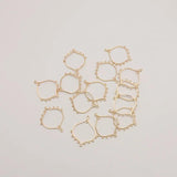5Pcs Curved Pendant Charms Zinc Alloy Jewelry Diy Material Accessories