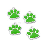 Enamel Dog Paw Print Charm Pendant for Jewelry Making DIY