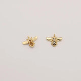 5PCS Bee Charm for Jewelry Making Earring Pendant Bracelet Necklace Accessories