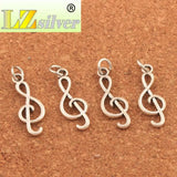 25Pcs Treble G Clef Note Charms Pendants for Jewelry DIY