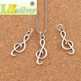 25Pcs Treble G Clef Note Charms Pendants for Jewelry DIY