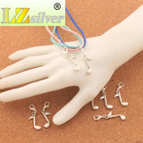 Music Note Lobster Claw Charm Beads 12Pcs