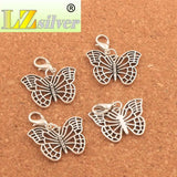 Hollow Butterfly Animal Clasp Charm Beads 15Pcs