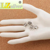 Spider Charm Beads Tibetan Silver 19x25mm 18pcs Zinc Alloy Metal