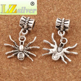 Spider Charm Beads Tibetan Silver 19x25mm 18pcs Zinc Alloy Metal