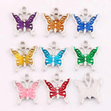 Butterfly Spacer Charm Beads Pendants L1561 24pcs 17x15.2mm