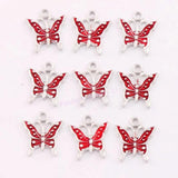 Butterfly Spacer Charm Beads Pendants L1561 24pcs 17x15.2mm