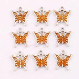 Butterfly Spacer Charm Beads Pendants L1561 24pcs 17x15.2mm