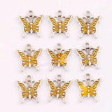 Butterfly Spacer Charm Beads Pendants L1561 24pcs 17x15.2mm