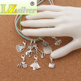 Tibetan Silver Cat Basket Clasp European Lobster Trigger Clip