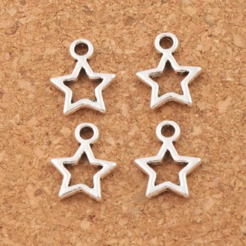 Star Spacer Charm Beads 120pcs Bronze Pendants Jewelry DIY