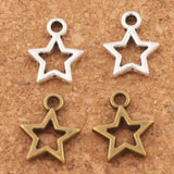 Star Spacer Charm Beads 120pcs Bronze Pendants Jewelry DIY