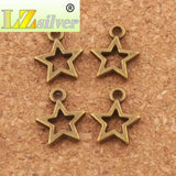 Star Spacer Charm Beads 120pcs Bronze Pendants Jewelry DIY