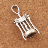 Wine Corkscrew Spacer Charm Beads 25pcs