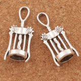 Wine Corkscrew Spacer Charm Beads 25pcs