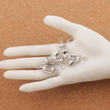 Wine Corkscrew Spacer Charm Beads 25pcs