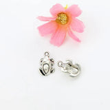 30pcs Tibetan Silver 3D Frog Charms Bead Pendants Jewelry
