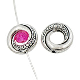 Twist Dots Bead Frame Charm Pendant Jewelry 20Pcs