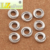 Twist Dots Bead Frame Charm Pendant Jewelry 20Pcs