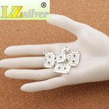 15Pcs Music Cassette Tape Spacer Charm Beads Pendants