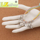 Mixed Elephant Pendant Dangle Tibetan Silver Beads