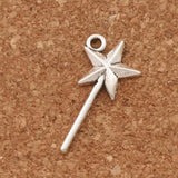 Magic Wand Charm Beads 50pcs Zinc Alloy Pendants Jewelry DIY L292