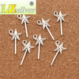 Magic Wand Charm Beads 50pcs Zinc Alloy Pendants Jewelry DIY L292