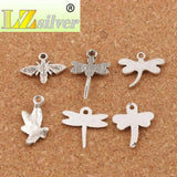 Bee Dragonfly Insect Charm Beads 24pcs Pendant for DIY Jewelry