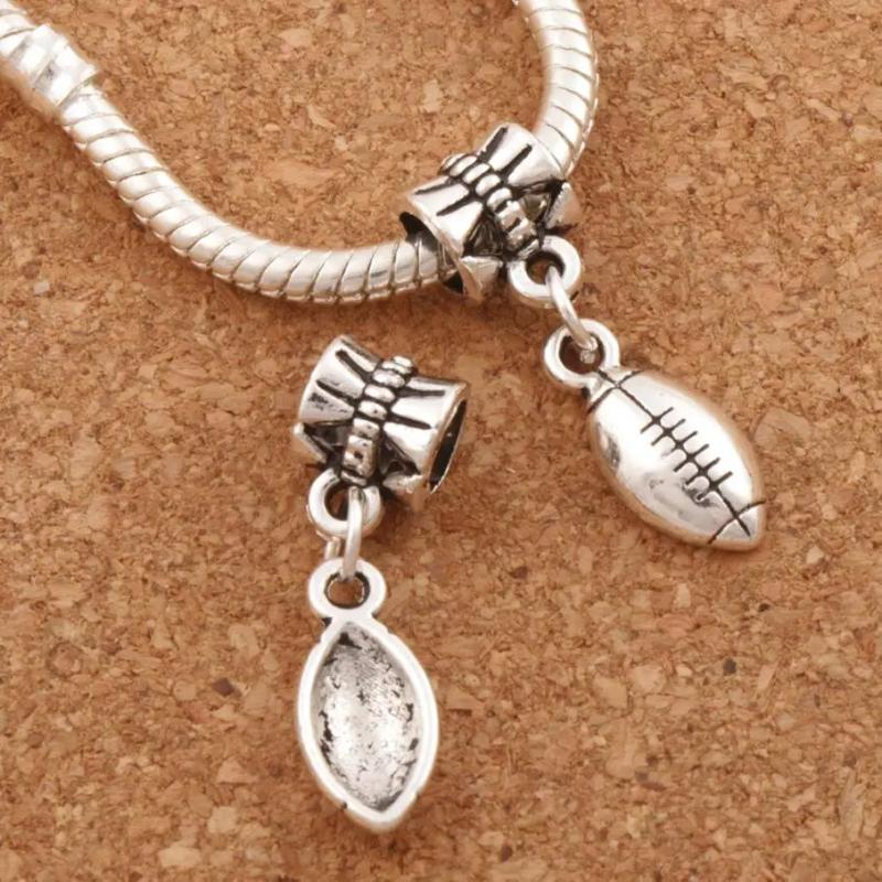Sports Charm Beads 15pcs for Bracelets