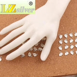 80Pcs Baby Feet Spacer Charm Beads Tibetan Silver Jewelry Finding L451