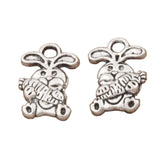 Easter Bunny Carrot Rabbit Charm Beads Zinc Alloy Pendants Jewelry