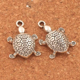 Turtle Tortoise Sea Animal Charm Beads Tibetan Silver 30Pcs