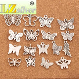 Butterfly Charm Beads 17pcs For Jewelry DIY