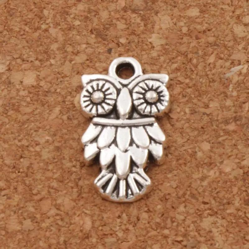 Owl Bird Spacer Charm Beads 35pcs Tibetan Silver Jewelry Finding