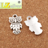 Owl Bird Spacer Charm Beads 35pcs Tibetan Silver Jewelry Finding
