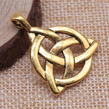 10pcs Antique Triquetra Symbol Charms for Jewelry Making