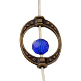 Oval Frame Charm Beads 19.2x14.4mm 30pcs Zinc Alloy/Bronze Pendants