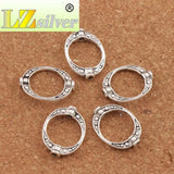 Oval Frame Charm Beads 19.2x14.4mm 30pcs Zinc Alloy/Bronze Pendants