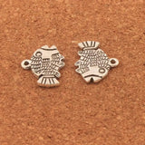 40pcs Tibetan Silver Flounder Fish Animals Charms Pendants Jewelry Finding