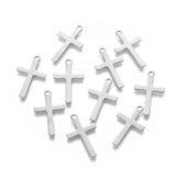 20pcs Cross Charms Stainless Steel Pendants for DIY Jewelry Making