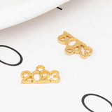 50 Pcs Year Number Anniversary Pendant DIY Jewelry Accessories