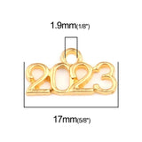 50 Pcs Year Number Anniversary Pendant DIY Jewelry Accessories