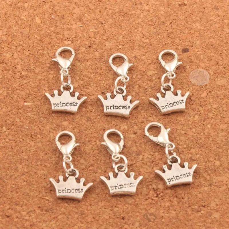 20pcs Princess Crown Charm Beads 23.9x13.2mm DIY Jewelry C029