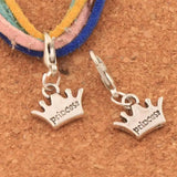 20pcs Princess Crown Charm Beads 23.9x13.2mm DIY Jewelry C029