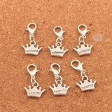 20pcs Princess Crown Charm Beads 23.9x13.2mm DIY Jewelry C029