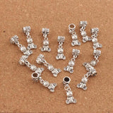 20pcs Bear Charm Beads Dangle for European Bracelets DIY B070